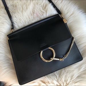 Chloe calfskin medium faye shoulder bag